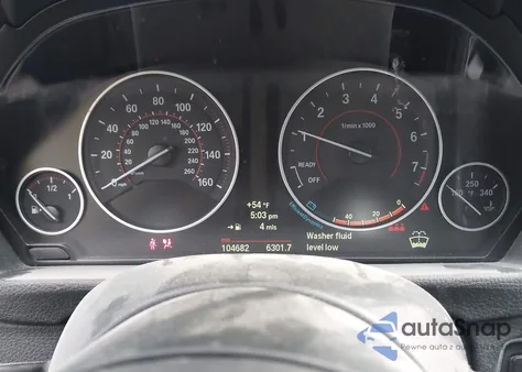 2015 BMW 335I xDrive из США, поврежденный, VIN WBA3B9G50FNR94624